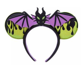 Disney Parks Halloween Maleficent Dragon Ear Headband Sleeping Beauty New W Tag