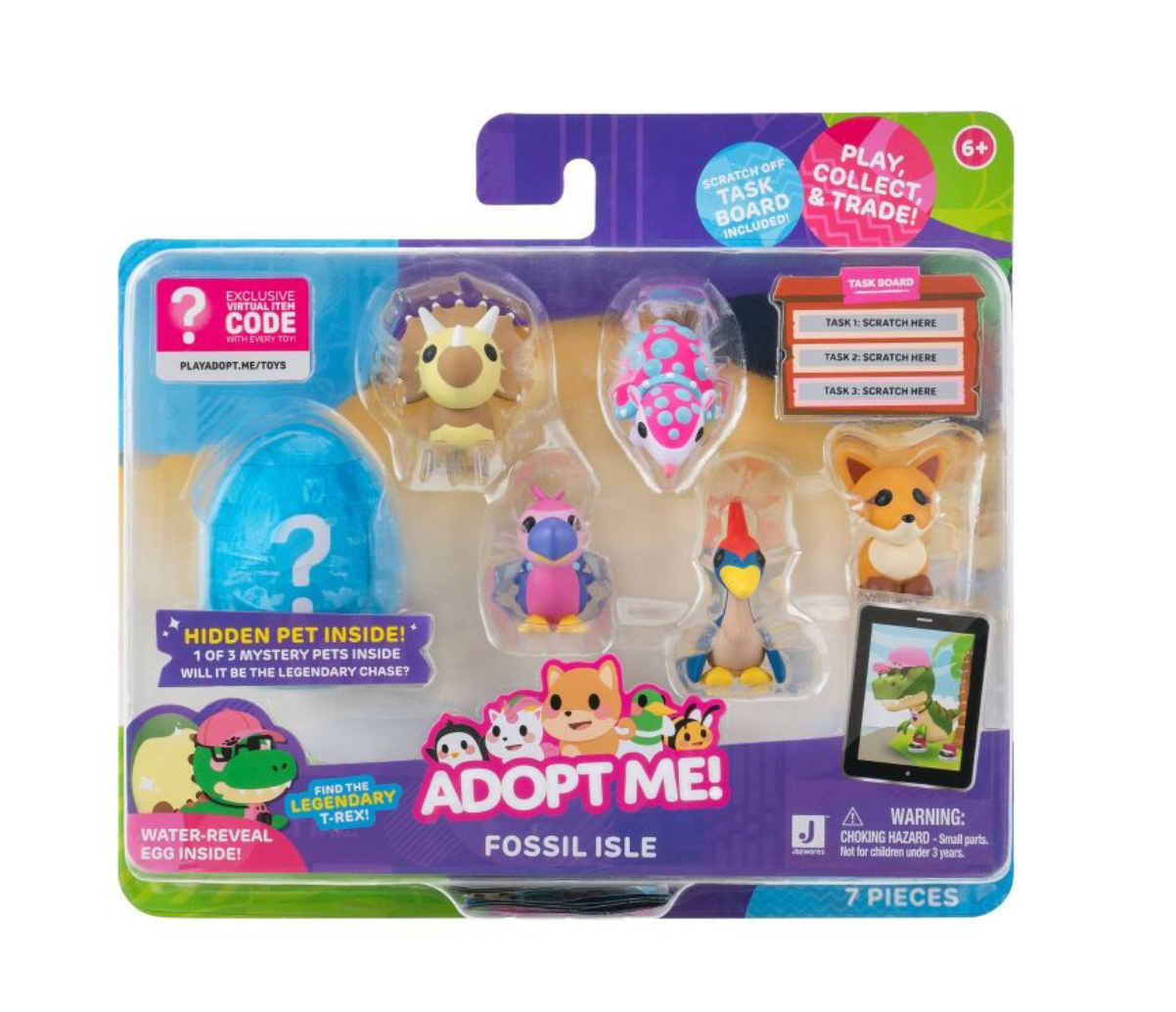 Adopt Me Fossil Isle Mini Figure Set - 6pk Exclusive Toy New With Box