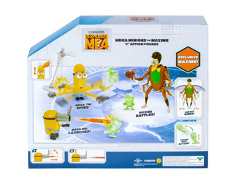Despicable Me 4 Mega Minions vs Maxime Action Figure Set New with Box