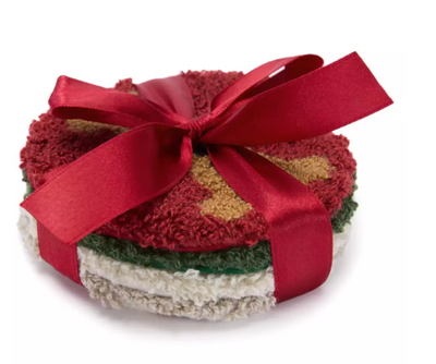 Disney Parks Mickey Mouse Punch Needle Holiday Coaster Set New With Tag