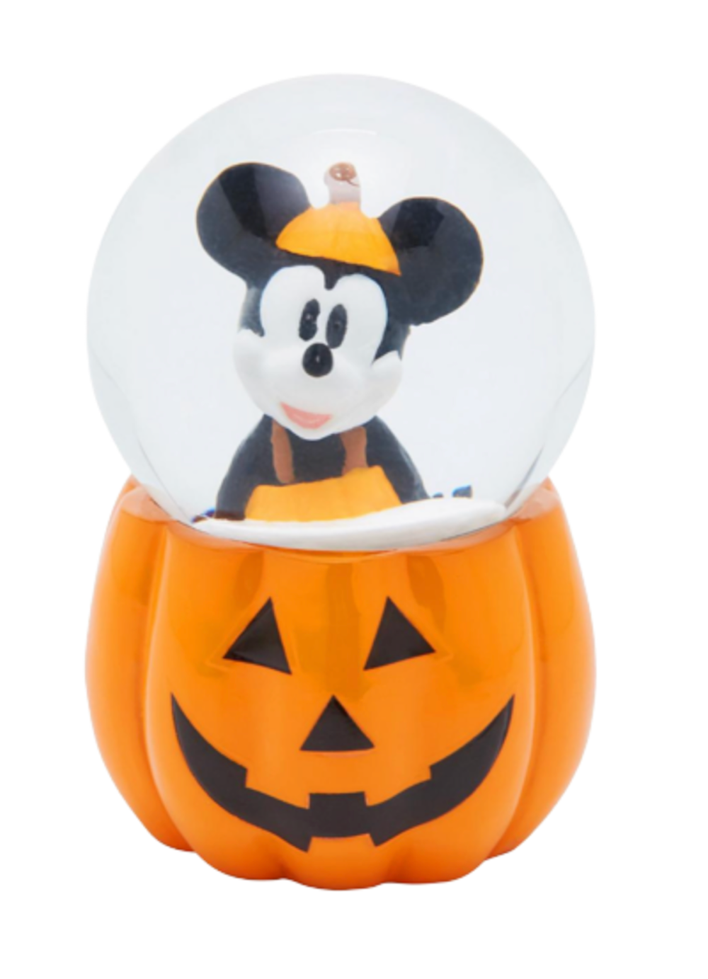 Halloween Disney Mickey in Pumpkin Costume Pumpkin Mini Snowglobe New