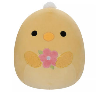 Squishmallows Easter 16" Triston Yellow Chick Holding Basket Large Plush New