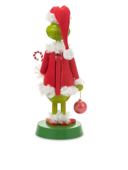 Hallmark Dr. Seuss's Grinch in Santa Suit Nutcracker Figurine New with Box