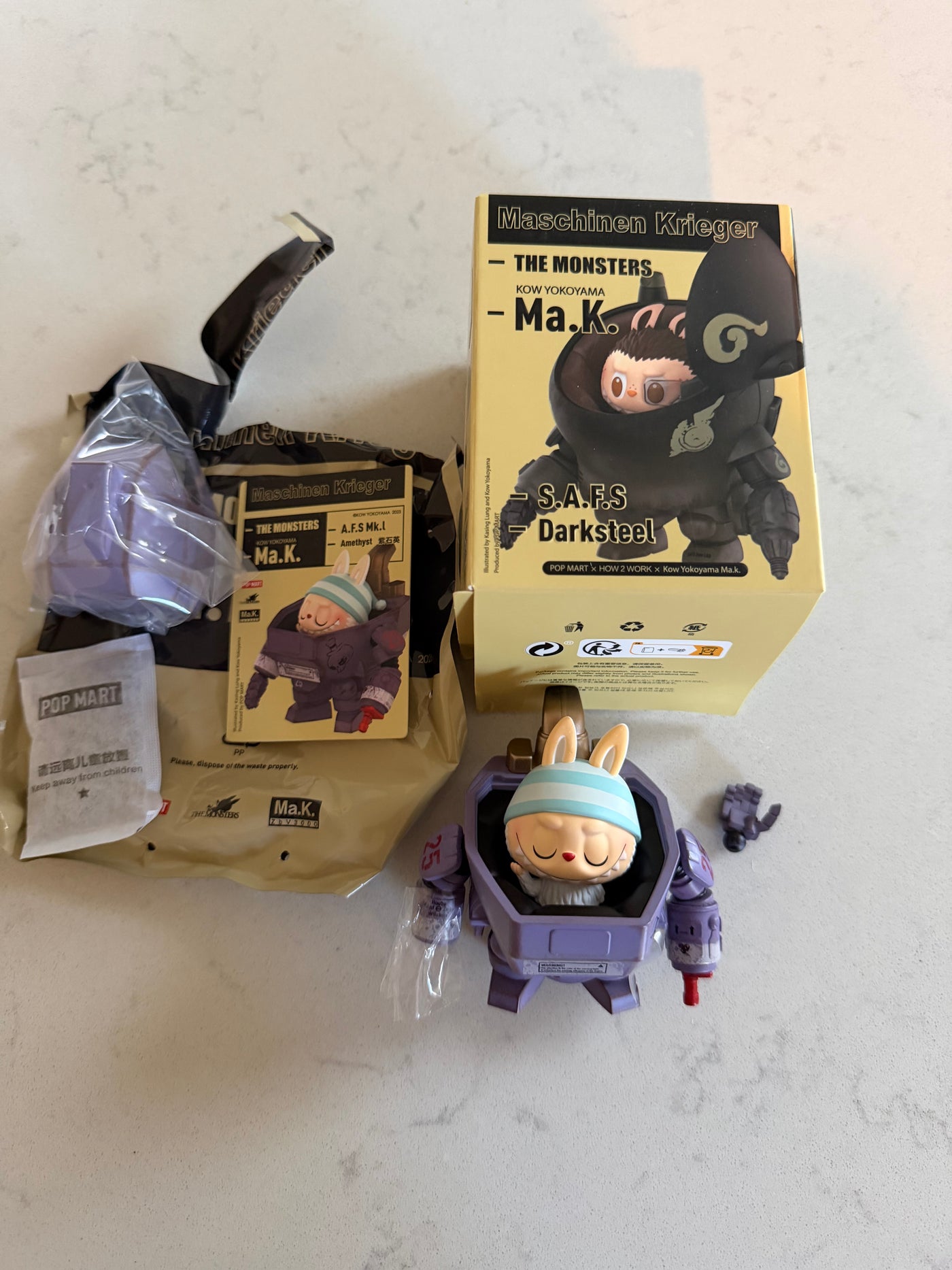 Pop Mart Labubu The Monsters x Kow Yokoyama Ma.k Amethyst New w Box USA SELLER