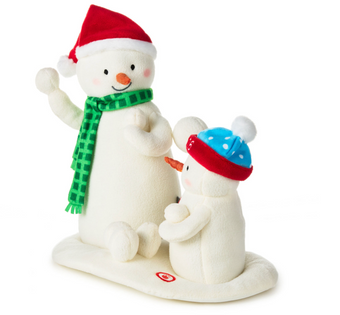 Hallmark Christmas Snowball Fight! Musical Snowmen Plush With Motion New w Tag