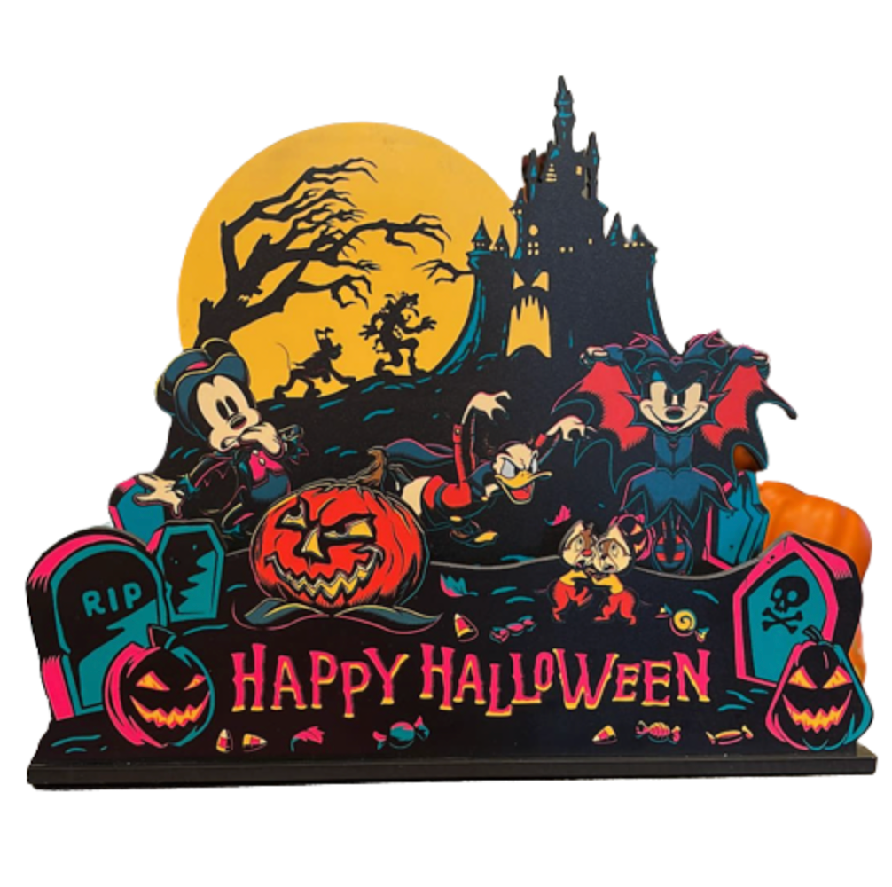 Disney Parks 2023 Mickey and Friends Light Up Halloween Decor New with Box