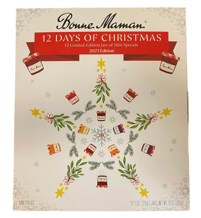 Bonne Maman 12 Days of Christmas Spread and Honey Gift Set New with Box