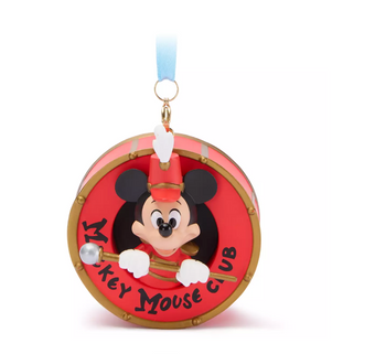 Disney The Mickey Mouse Club 70th Drum Sketchbook Christmas Ornament New w Tag