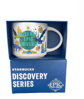 Starbucks Discovery Series Universal Epic Universe Ceramic Coffee Mug New w Box