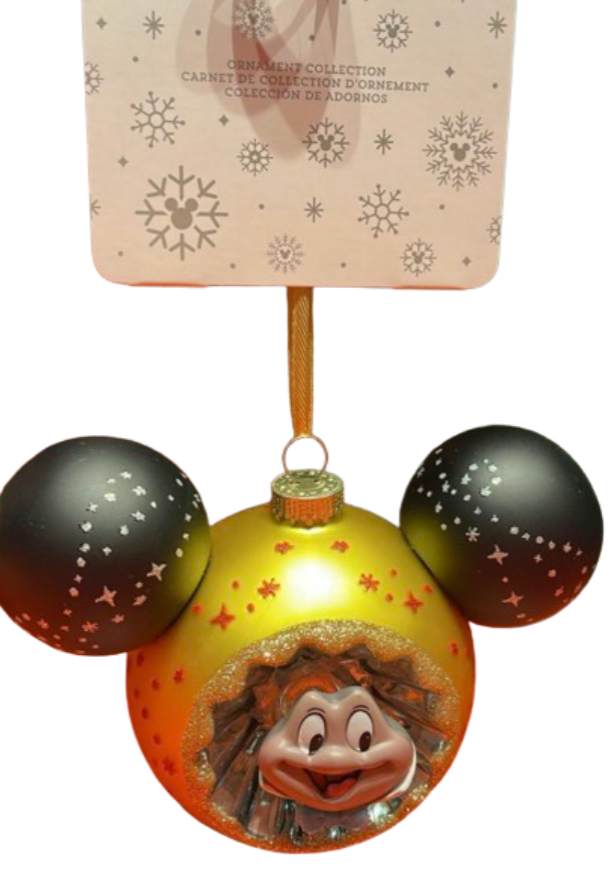 Disney Parks Walt Disney Mr Toad Icon Mickey Ears Glass Christmas Ornament New