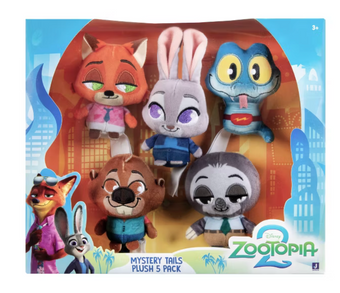 Zootopia Tiny Tales Mini Plush Animal Figures 6pk Toy New With Tag