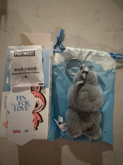Pop Mart Labubu The Monsters Pin for Love Letter W Plush Keychain USA New
