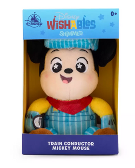 Disney Parks Wishables Shimmer Train Conductor Mickey Mouse Alex Maher New W Tag