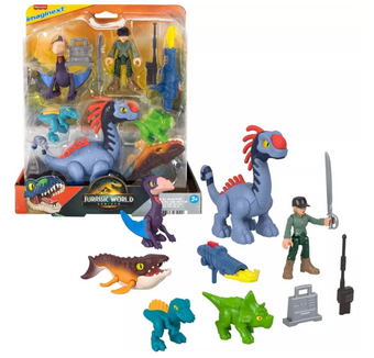 Imaginext Jurassic World Rebirth Set with 6 Action Figures Toy New With Tag