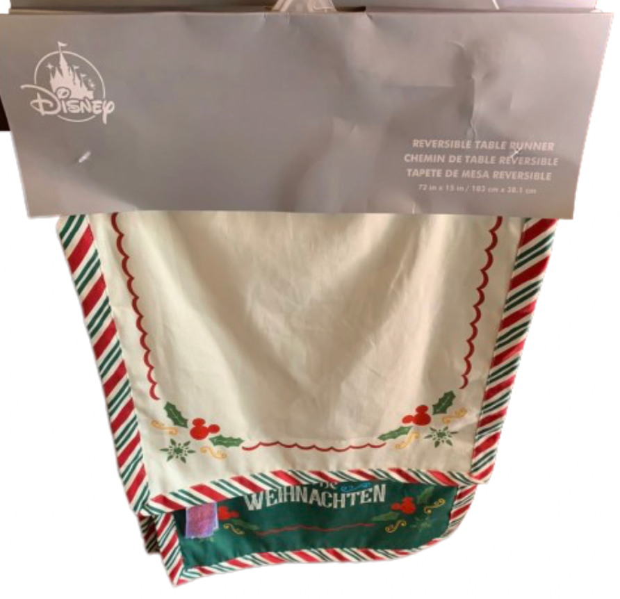Disney Parks Epcot Germany Mickey and Friends Holiday Table Runner New With Tag