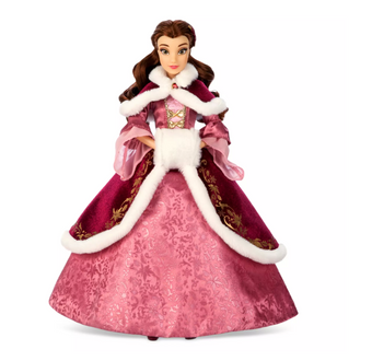 Disney Parks Beauty and the Beast Belle 2024 Holiday Special Edition Doll New