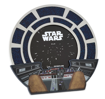 Hallmark Star Wars Millennium Falcon Round Picture Frame, 4x4 New With Tag