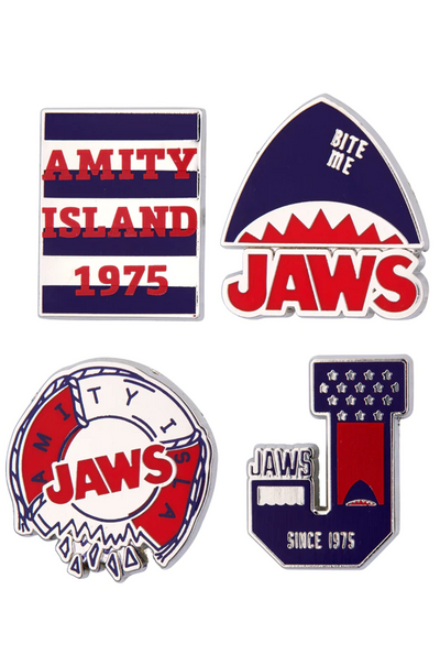 Universal Studios Jaws Amity Island Pin Set New with Card