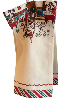 Disney Parks Epcot Germany Mickey and Friends Holiday Kitchen Towel New With Tag