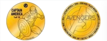 Disney's Spring Pin Trading Avengers Captain America Collectible Medallion New