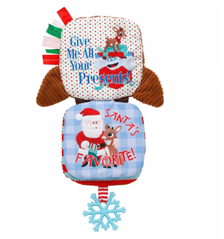 Rudolph the Red-Nosed Reindeer 6" Rudolph Christmas Plush Book with Teether New