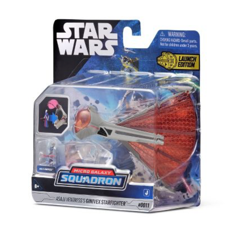 Disney Star Wars Micro Galaxy Squadron Asajj Ventress Ginivex Startfighter New