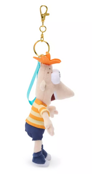 Disney Parks Phineas Flynn Plush Keychain Bag Charm Phineas and Ferb 8'' New Tag