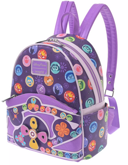 Disney Parks Loungefly Mini Backpack Purple Inside Out 2 Core Memories New