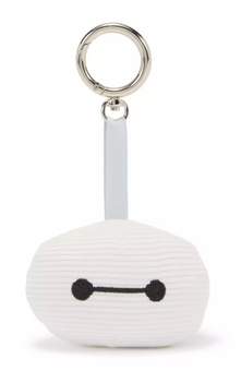 Disney Parks Baymax Corduroy Plush Keychain Bag Charm Big Hero 6 New with Tag
