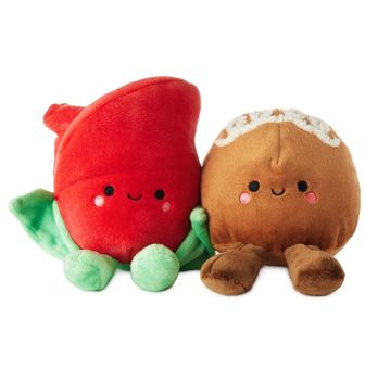 Hallmark Valentine Better Together Rose and Truffle Magnetic Plush New with Tag