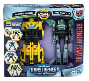 Transformers EarthSpark Bumblebee & Mo Malto Action Figure Set Toy New With Box