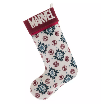 Disney Marvel Symbols and Logo Holiday Christmas Tree Stocking New with Tag
