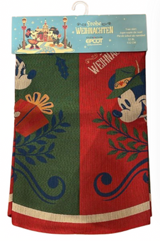 Disney Parks Mickey Minnie Epcot Germany Frohe Weihnachten Tree Skirt New W Tag