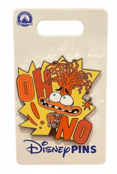 Disney Parks Inside Out Anxiety Oh No! Pin New with Card