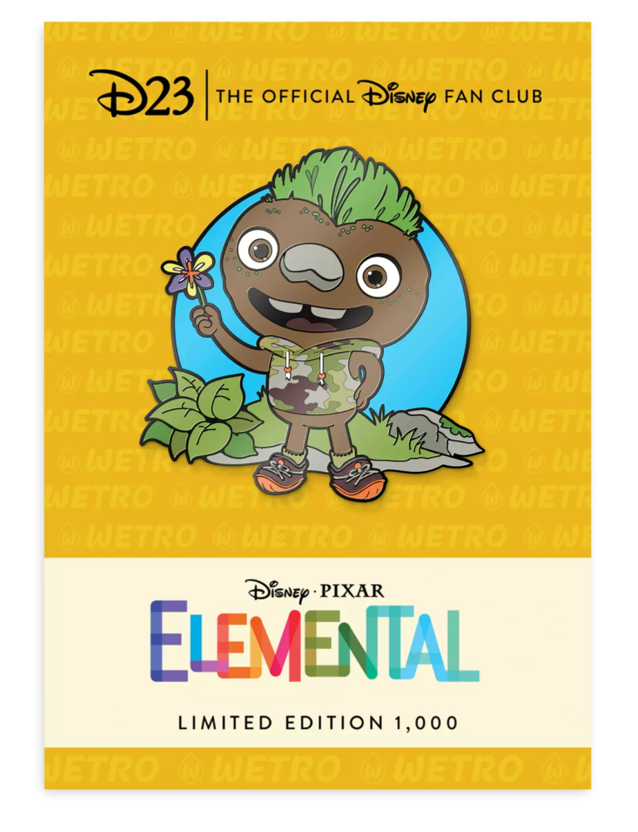 Disney Parks D23-Exclusive Clod Pin – Elemental – Limited Edition New with Card