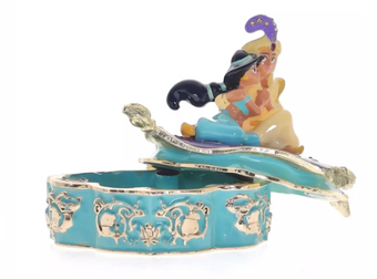 Disney Parks Aladdin and Jasmine Trinket Box by Arribas New with Box