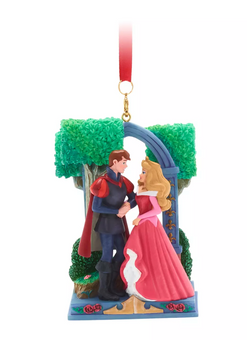 Disney Parks Sleeping Beauty Prince Sketchbook Christmas Ornament New With Tag