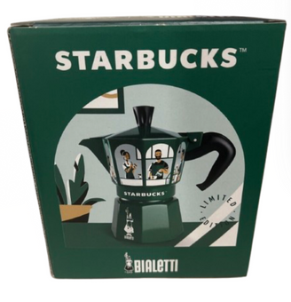 Bialetti Starbucks Italy Limited Edition Coffee Maker 4.4FL Oz New with Box