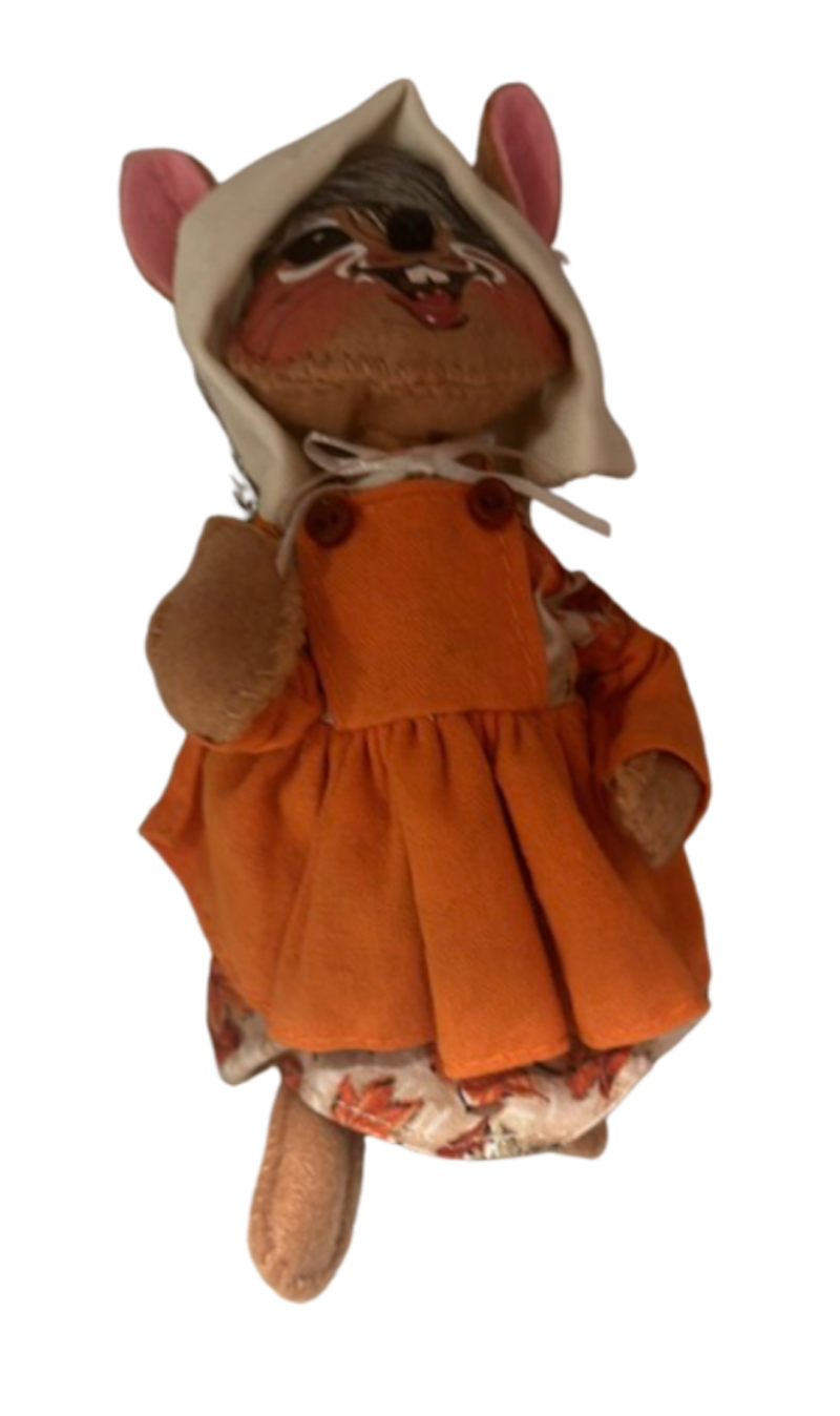 Annalee Dolls 2022 6in Pilgrim Girl Chipmunk Plush New with Tag