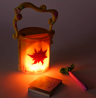 Disney Parks Rapunzel Tangled Light Up Lantern and Stationery Set New With Tag