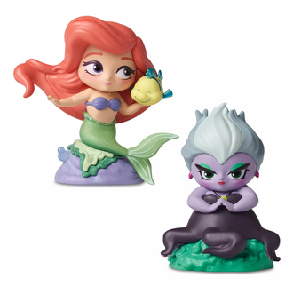 Disney D23 Ariel and Ursula Designer Vinyl Figurine Set by Stacey Aoyama New