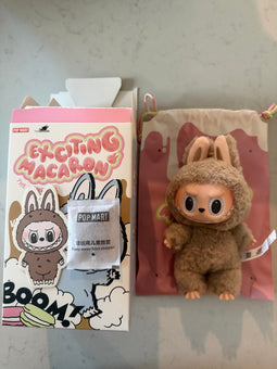 Pop Mart Labubu The Monsters Macaron Toffee Vinyl Face Plush Keychain USA New
