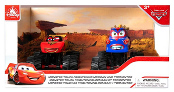 Disney Cars Monster Truck Frightening McMean and Tormentor Toy Die Cast New