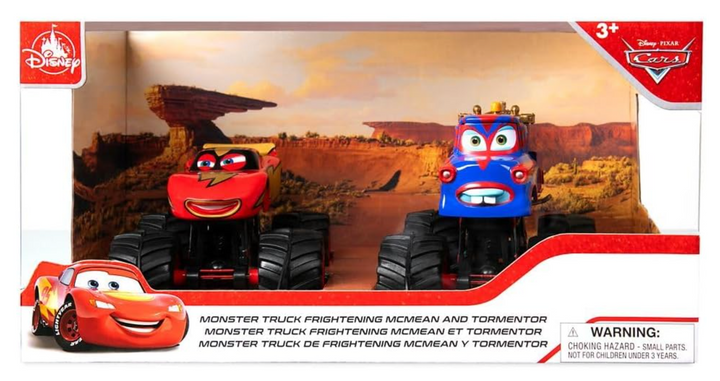 Disney Cars Monster Truck Frightening McMean and Tormentor Toy Die