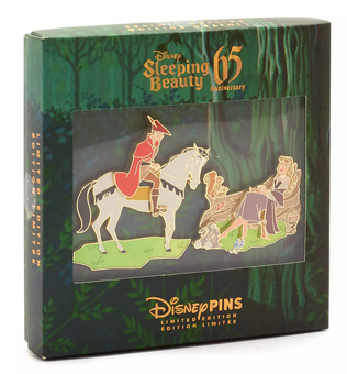 Disney Parks Aurora and Prince Phillip 65th Limited Pin Set Sleeping Beauty New
