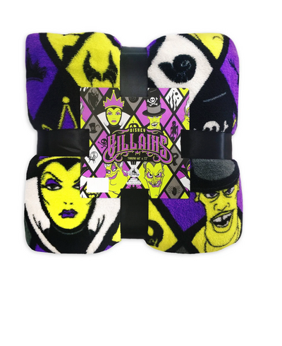 Disney Parks Villains Fleece Throw Blanket New with Tag