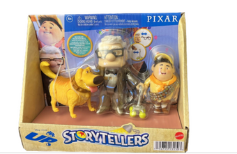 Disney Pixar UP Storytellers Dug Carl Russell Figure Set Toy New with Box