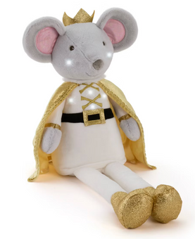 FAO Schwarz 12" Glow Brights Mouse King Plush Toy New with Tag
