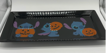 Disney Stitch halloween Home Kitchen Ceramic Tray New