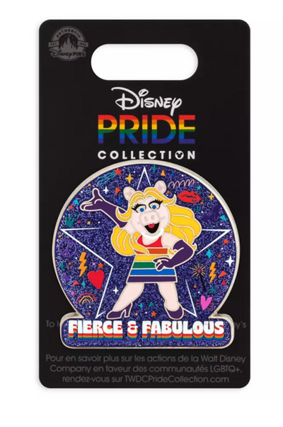 Disney Parks Miss Piggy Pin The Muppets Disney Pride Collection New with Card
